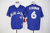 Toronto Blue Jays #6 Marcus Stroman Player 40TH Patch Blue Stitched Jersey,baseball caps,new era cap wholesale,wholesale hats